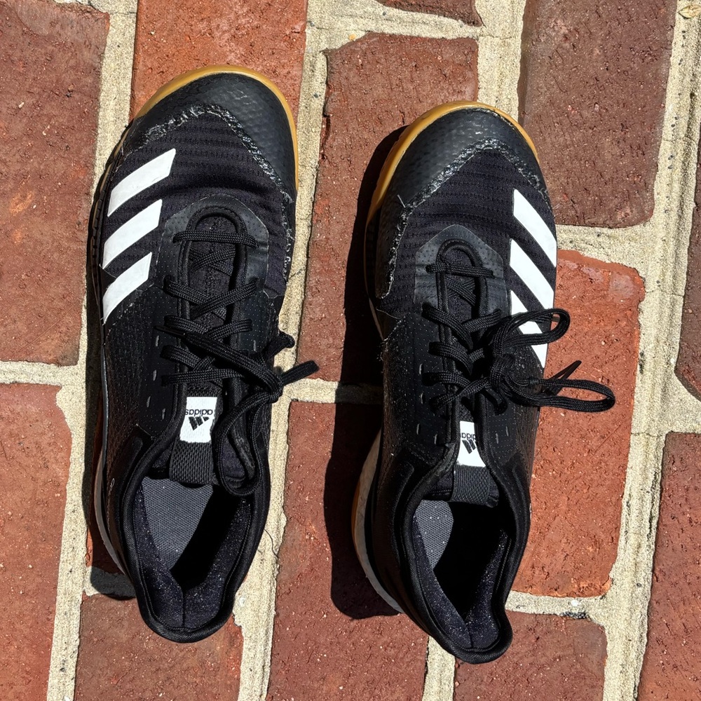Adidas Women’s Black and White Volleyball Shoes